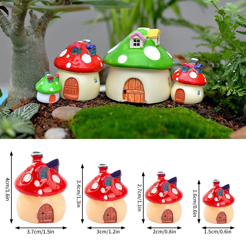 Resin-Mini-Mushroom-House-DIY-Garden-Micro-Landscape-Design-Cute-Fairy-Miniatures-Home-Desk-Decoration-Figurine-3