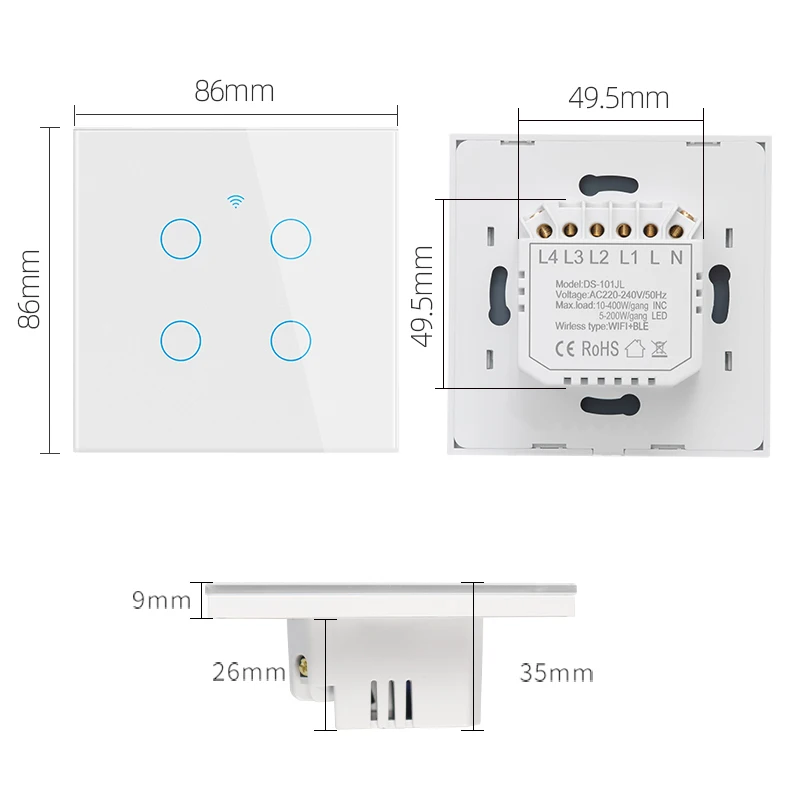 Smart-Switch-EU-WiFi-Smartlife-Neutral-Wire-No-Neutral-Wire-Touch-Light-Switch-220V-Works-With-4