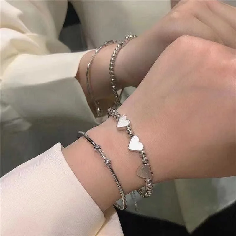 Fashion-Six-pointed-Star-Bracelet-Multilayer-Heart-Bangles-For-Women-Y2K-Jewellery-Hip-Hop-Punk-Jewelry-2