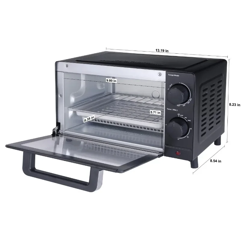 Mainstays-4-Slice-Toaster-Oven-with-3-Setting-Baking-Rack-and-Pan-Black-New-1