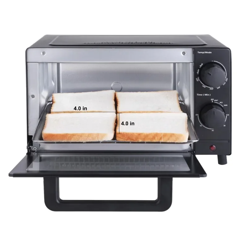 Mainstays-4-Slice-Toaster-Oven-with-3-Setting-Baking-Rack-and-Pan-Black-New-2