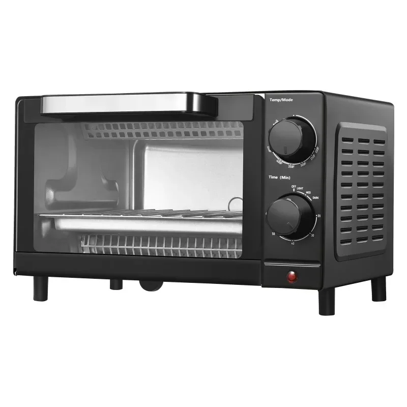 Mainstays-4-Slice-Toaster-Oven-with-3-Setting-Baking-Rack-and-Pan-Black-New-4