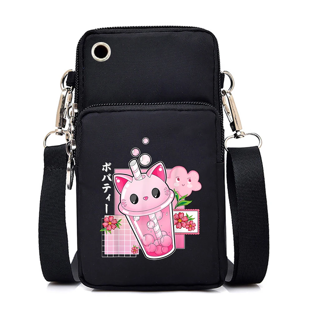 Women-Mini-Mobile-Phone-Bag-Just-A-Girl-Who-Loves-Cats-Print-Small-Crossbody-Bags-Tote-2
