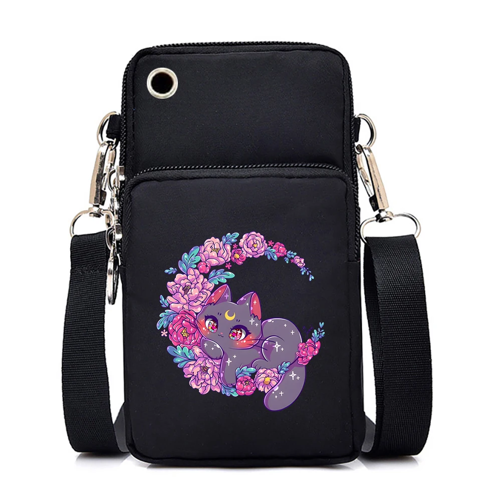 Women-Mini-Mobile-Phone-Bag-Just-A-Girl-Who-Loves-Cats-Print-Small-Crossbody-Bags-Tote-3